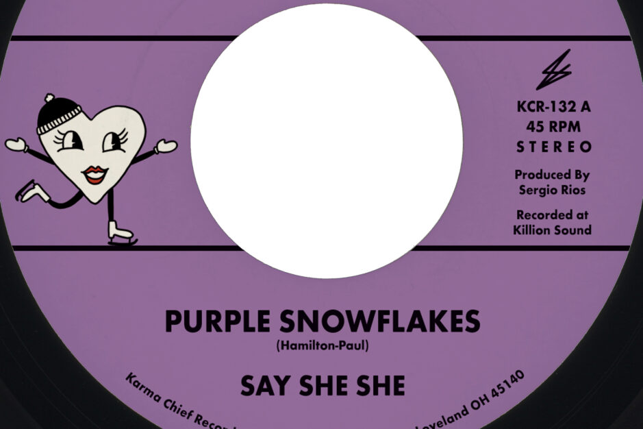 say she she - purple snowflakes