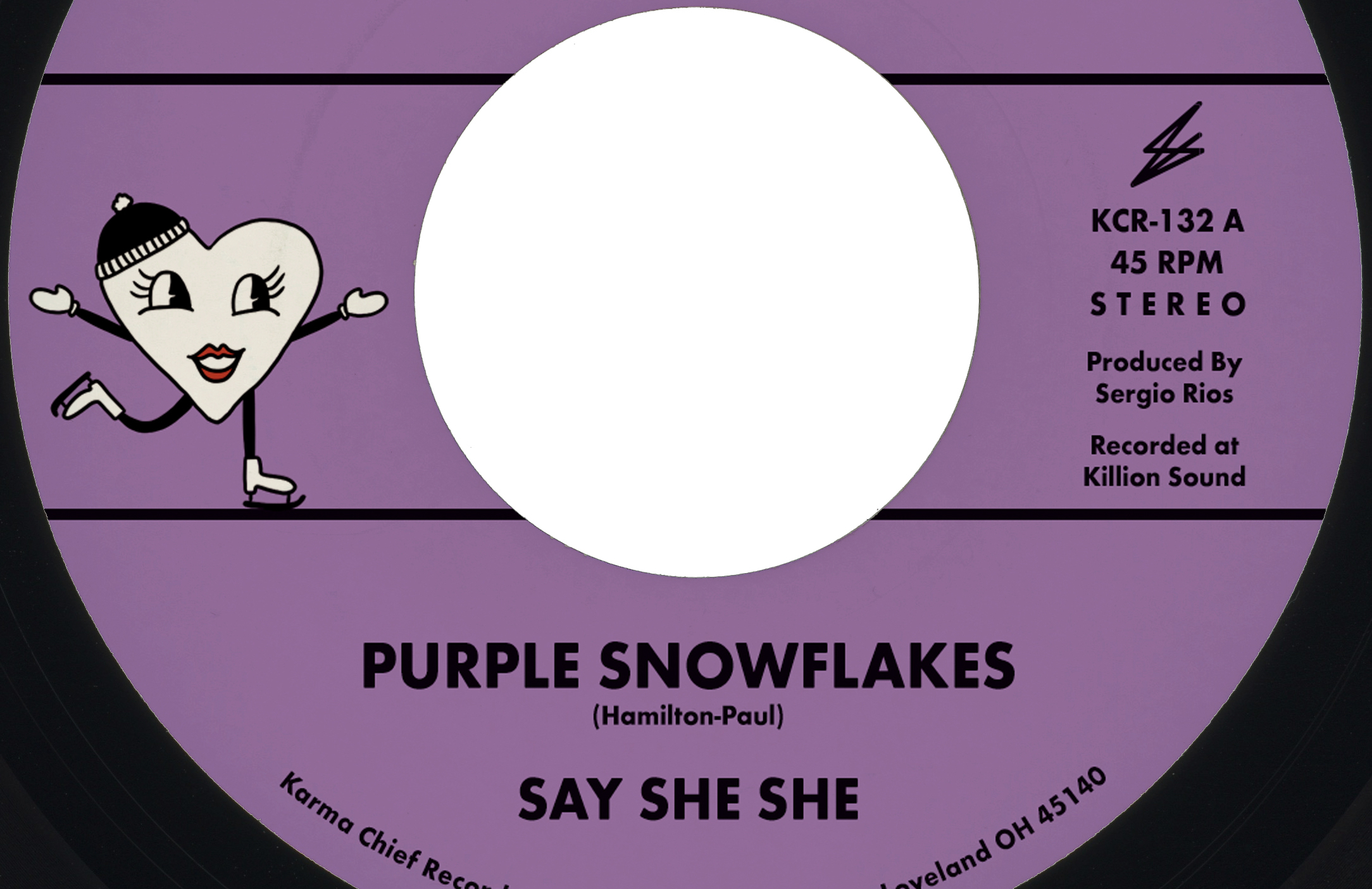 say she she - purple snowflakes